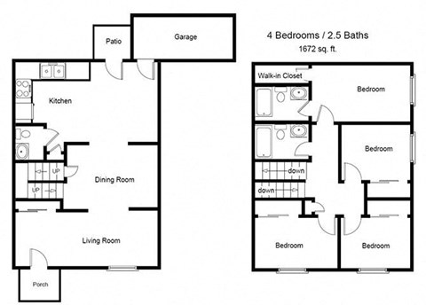 4 Bedroom Floor Plan